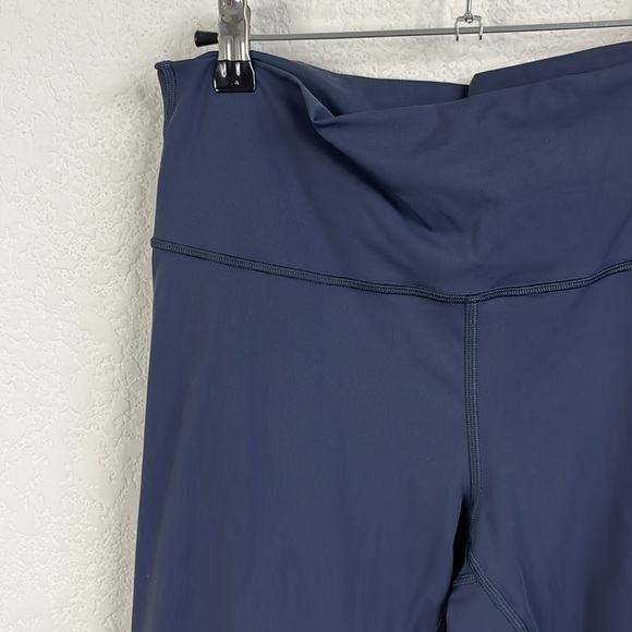 Lululemon Sheer Will Leggings Mesh Sheer Thigh Panels Pulse Stone Blue - Picture 8 of 15